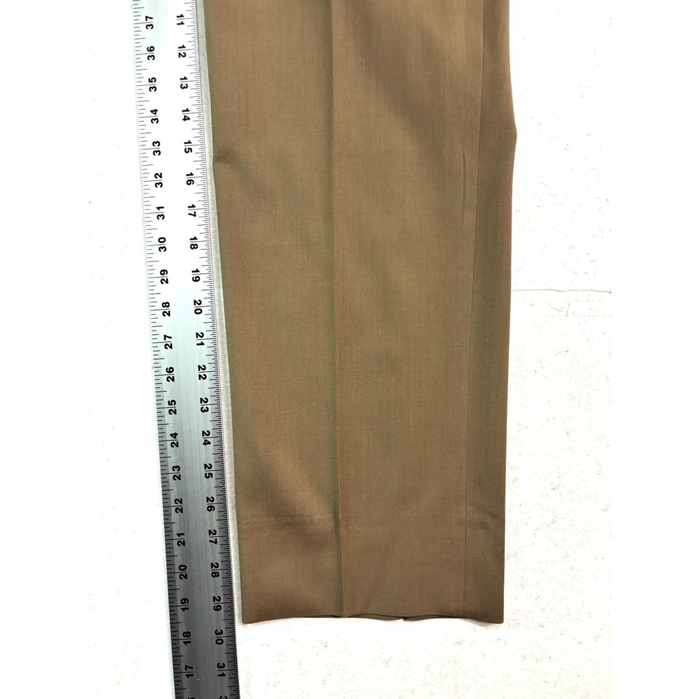 Jos A Bank 34x30 Tan Light Brown Dress Suit Pants‎ Signature Flat Front Wool - Picture 4 of 10